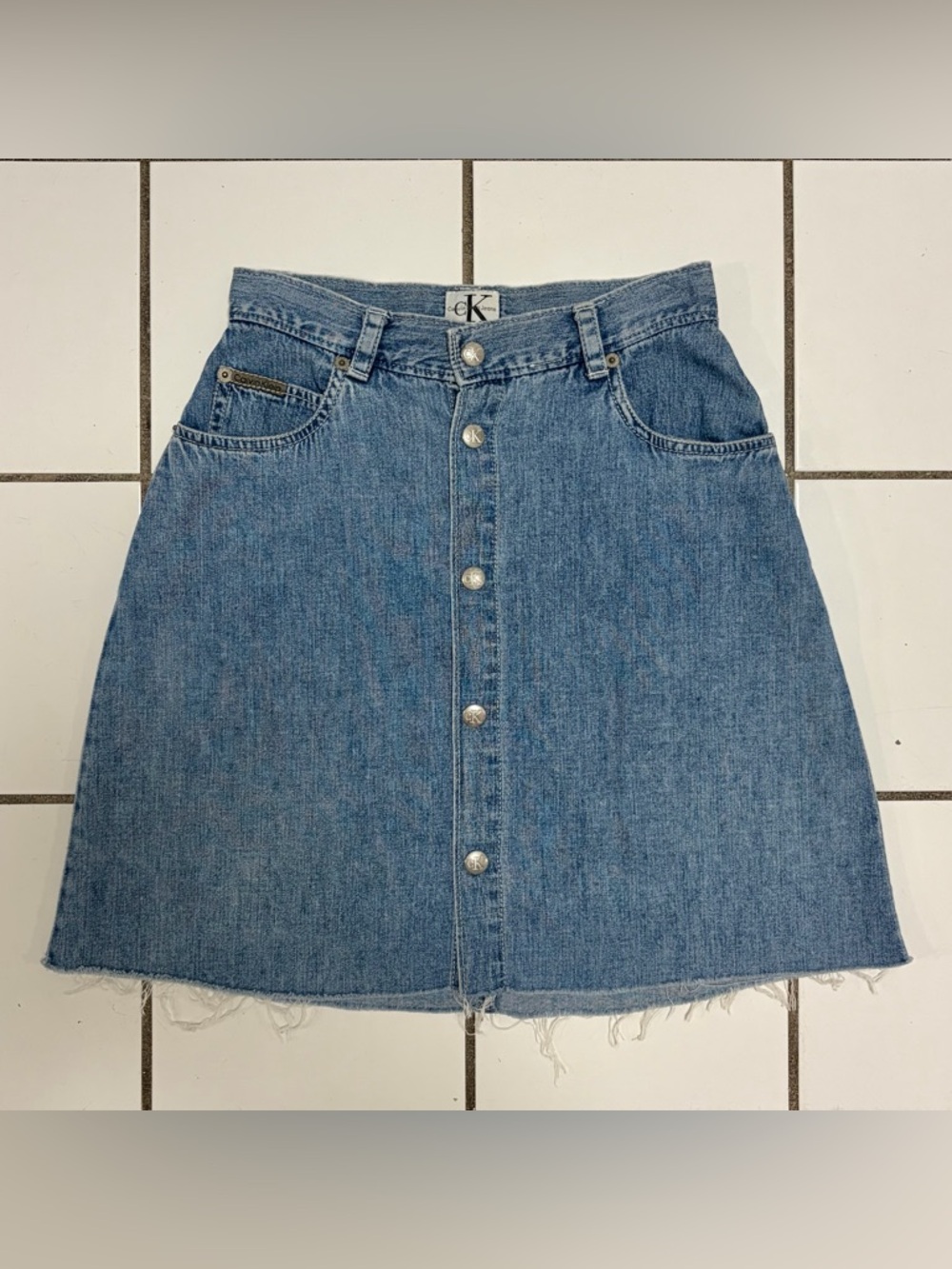 Vintage 1990’s/Early 2000’s Calvin Klein Jeans high waisted denim skirt